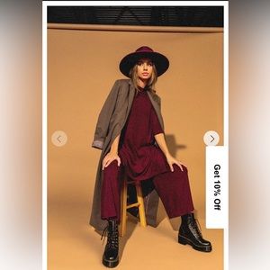 NWT Dressed In Lala playsuit, Susa S, Wine